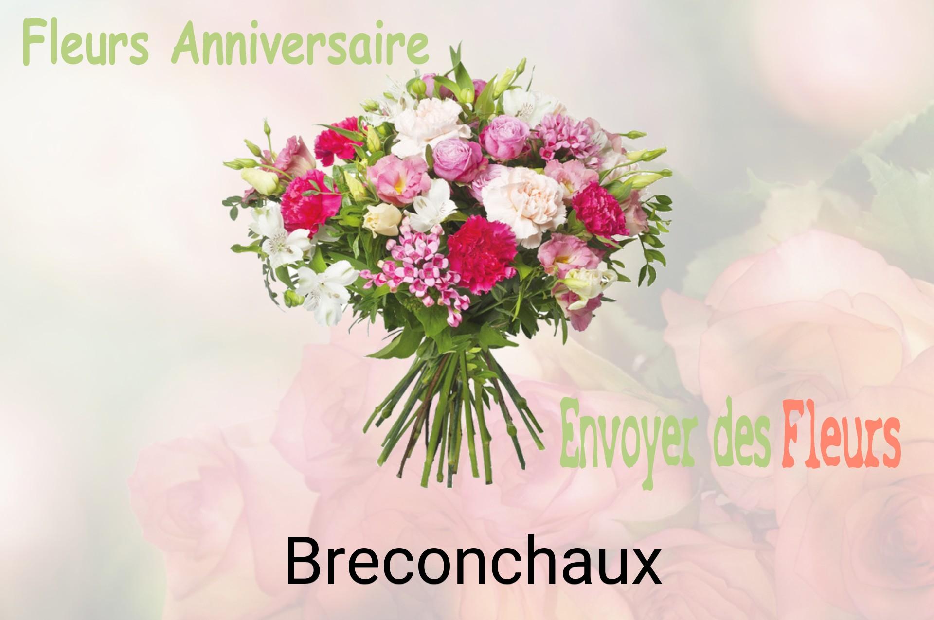 Bouquet de fleurs d’anniversaire livré à Breconchaux