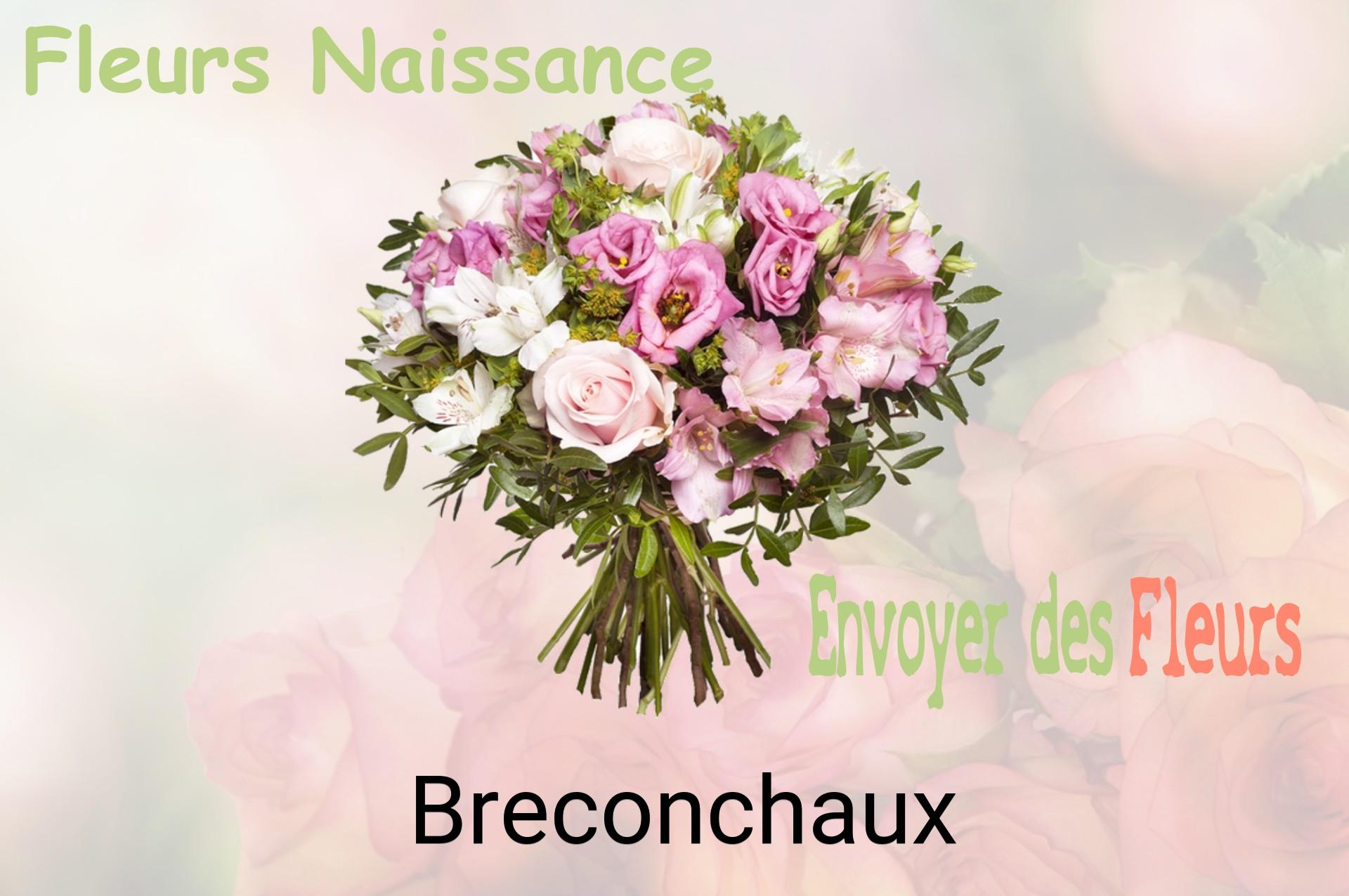 Bouquet de fleurs de naissance livré à Breconchaux