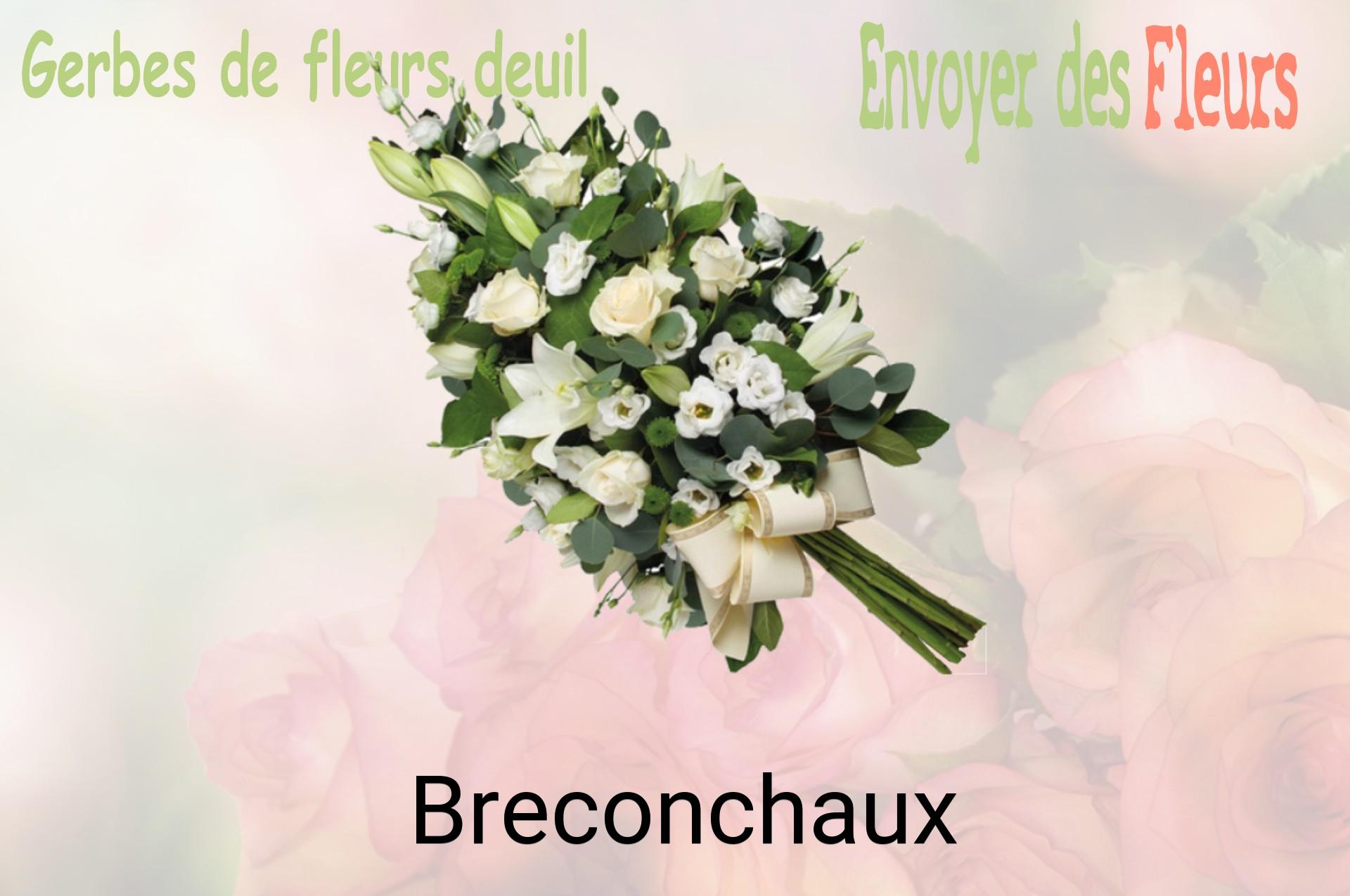 Gerbe de fleurs de deuil livrée à Breconchaux