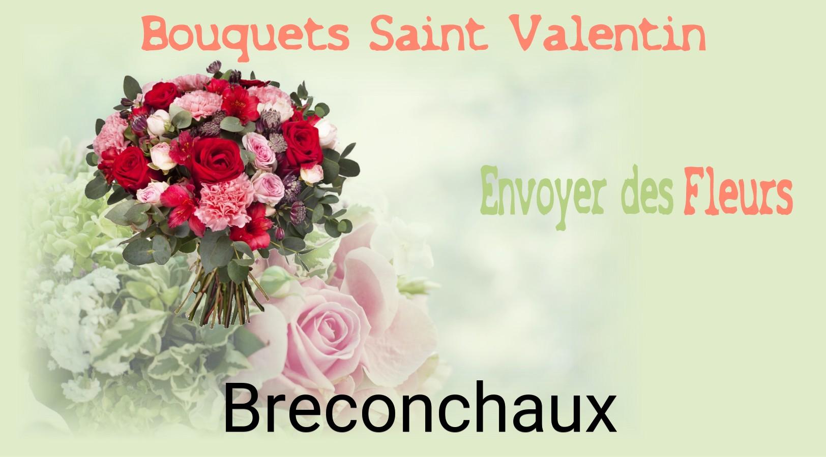 Roses de Saint-Valentin livrées à Breconchaux